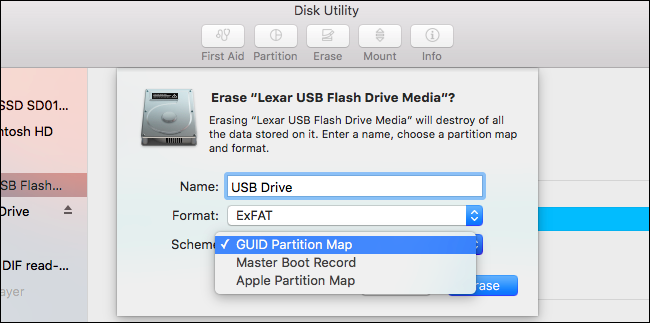 format a usb for windows 10 mac